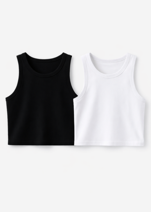 Basica Musculosa Laycra - Cuello Americano