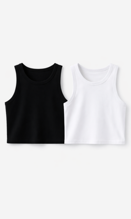 Basica Musculosa Laycra - Cuello Americano