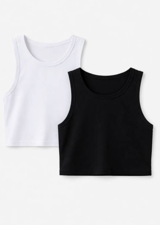 Basica Musculosa Laycra - Cuello Cerrado