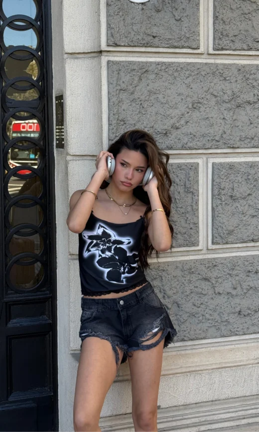 Short Negro Def Tiro Bajo - BEKKA