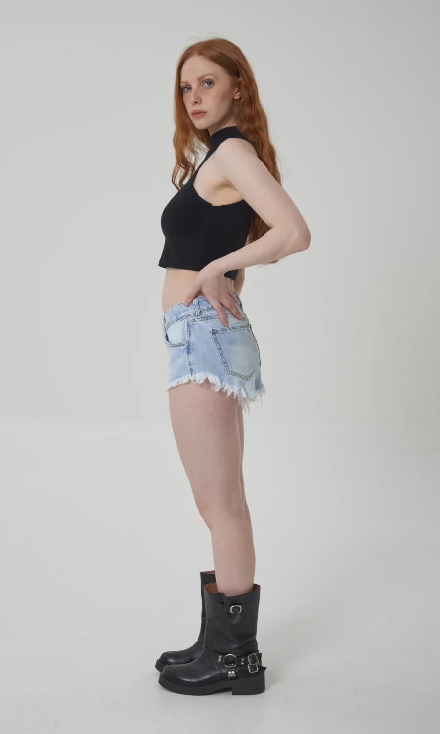 Short Celeste Def Tiro bajo - CARO - Image 3
