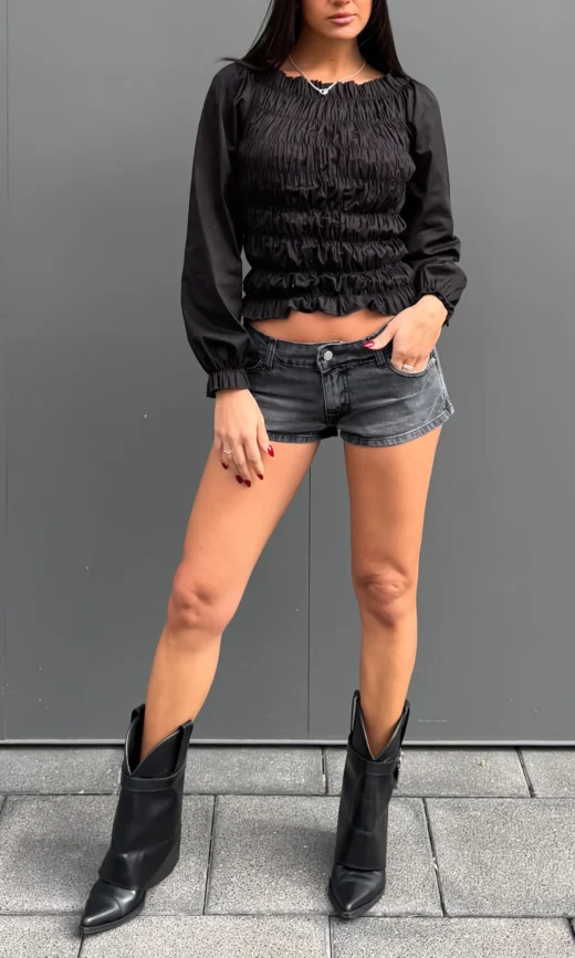 Short Negro Tiro Bajo - CAZZU