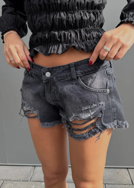 Short Negro Def Tiro Bajo - BEKKA