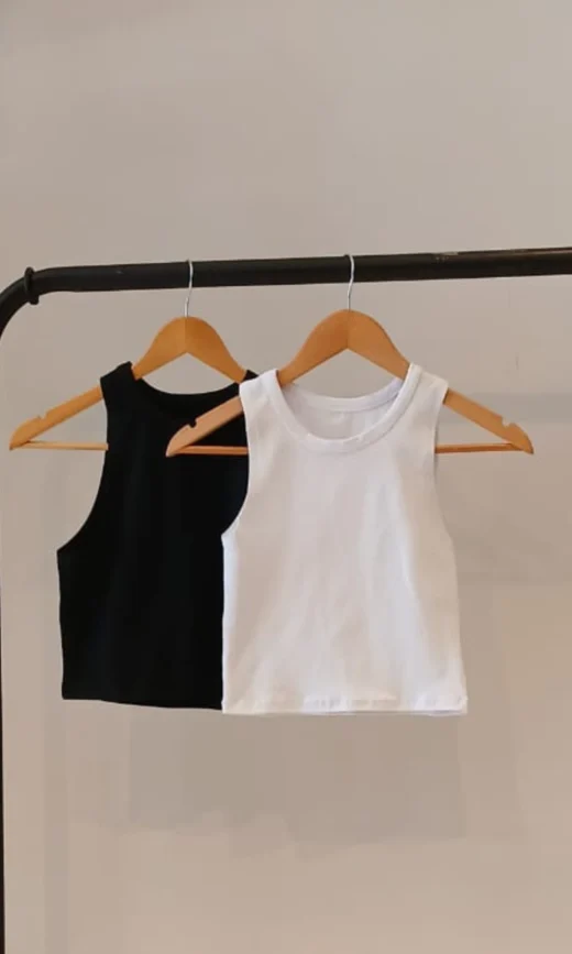 Basica Musculosa Laycra - Cuello Cerrado