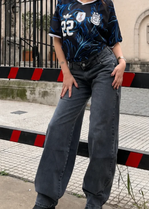 Baggy Negro Det. Tiro Bajo - ATENEA